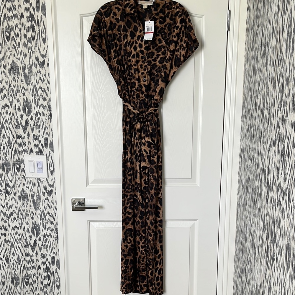 MICHAEL Michael Kors Leopard Print Jumpsuit